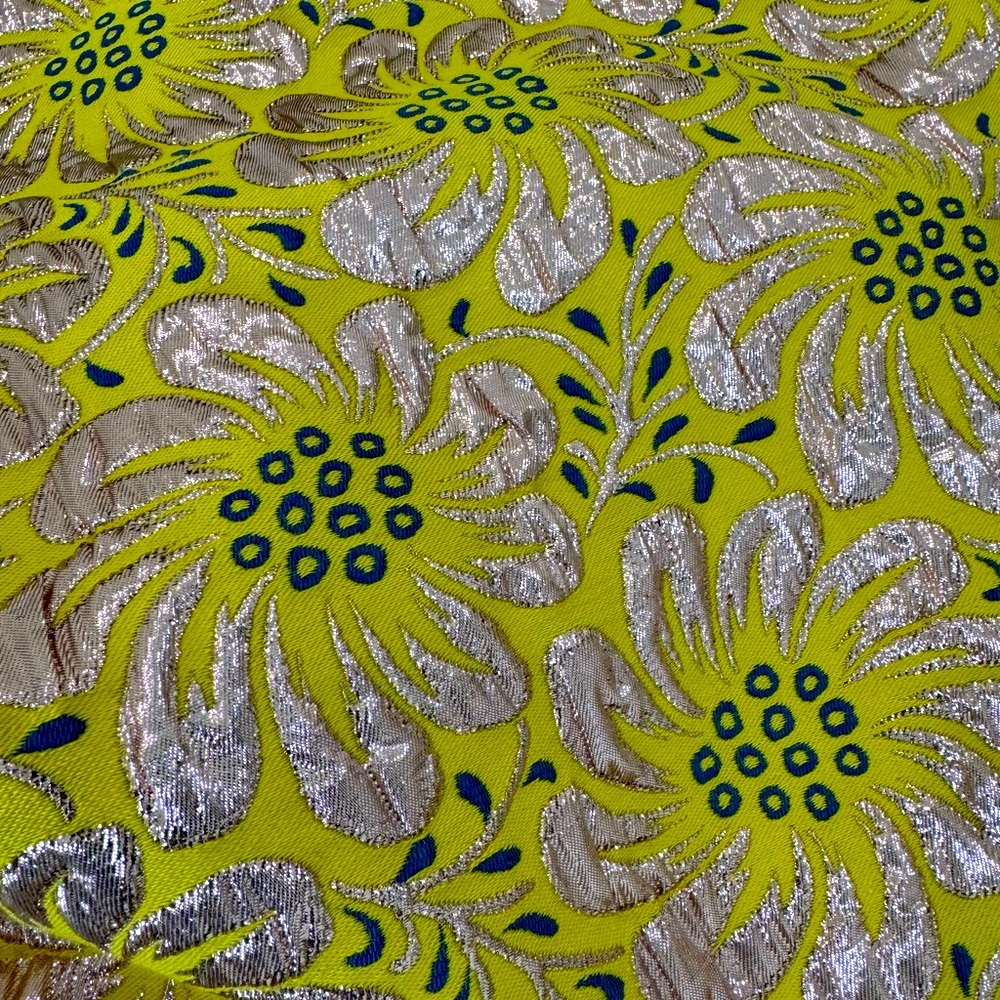 Vera wang designer reverse patterns brocade fabric 60” wide 1 3/4 yd plus some